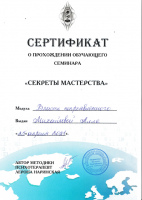 сертификаты Алла Михайлова, расстановщик и энергопрактик